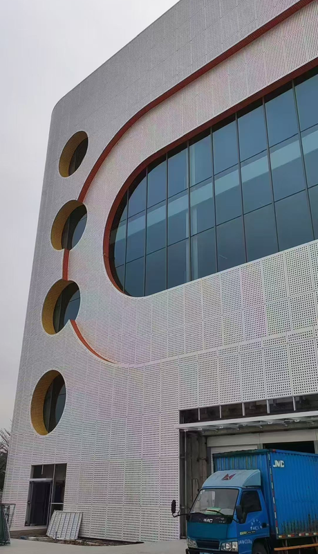 Anti Fade Exterior Aluminum Panels Custom Facade Cladding Panels For Building Outer Wall