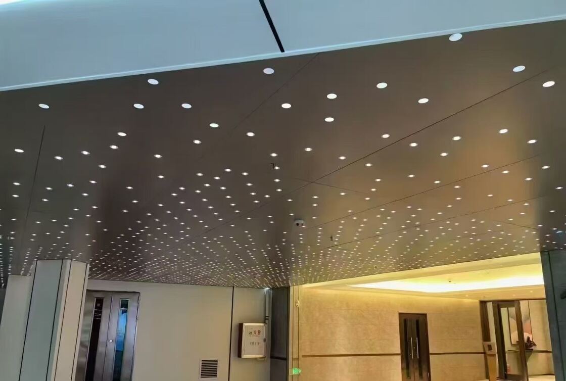 Decorative Aluminum Ceiling Panels Keel Mounted For Indoor Ceiling System
