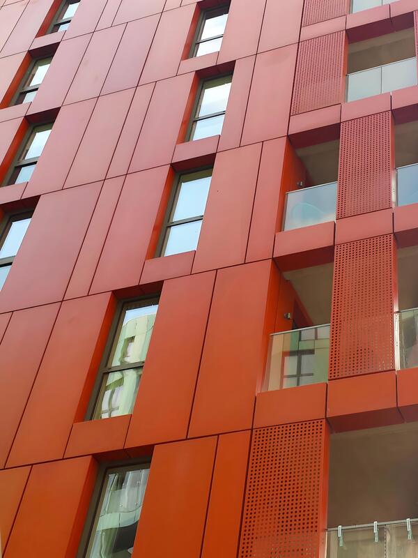 Custom Exterior Aluminum Veneer Panel Anti Corrosion For Building Facade Wall Cladding