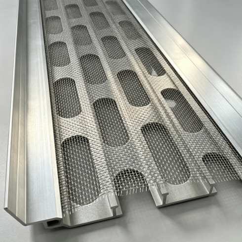Commercial Aluminum Gutter Leaf Guards Long Lasting Aluminum Gutter Covers Mill Finished