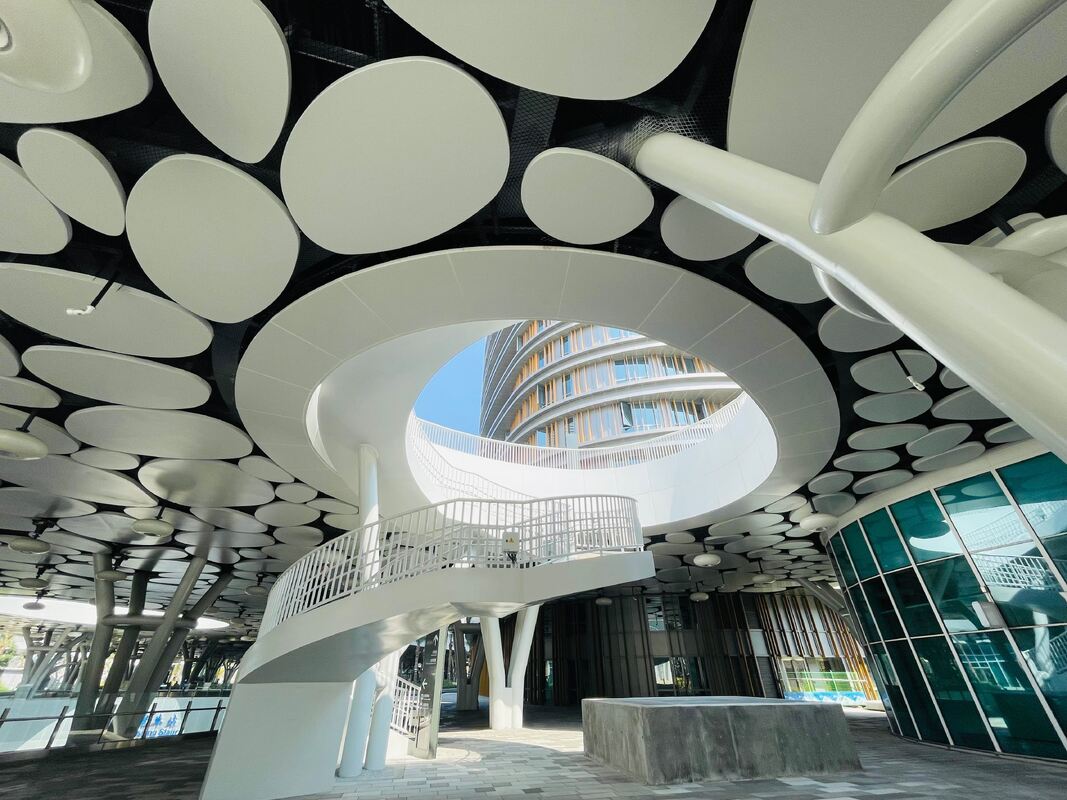 Round Interior Aluminum Panels  For Commercial Artistic Ceiling Decoration