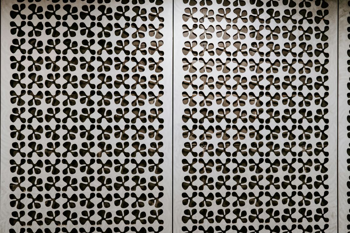 Aluminum Floral Perforated Veneer Panels For Building Exterior Wall Cladding