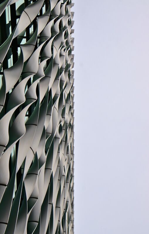 Wave Curved Aluminum Panels Customized Color / Thickness PVDF Coating