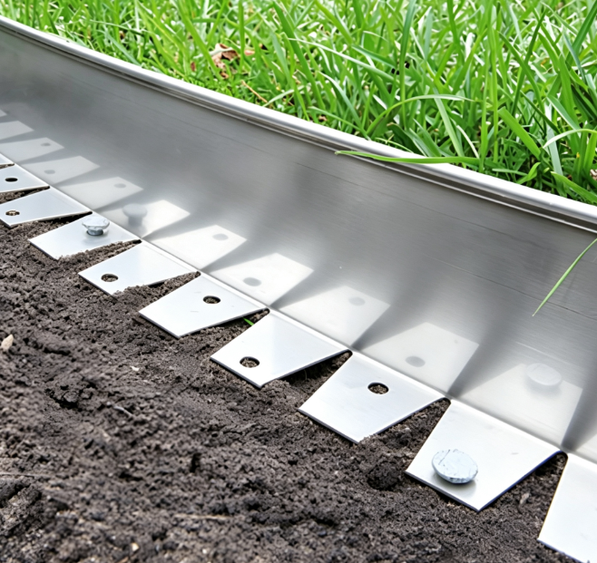 Aluminum Edging 6063 Alloy Rust Proof Metal Garden Edging for Pathway Paver Border